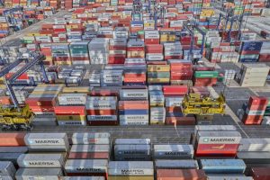 containers at the Port of Felixstowe