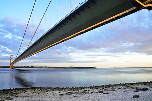 Humber bridge, east yorkshire, UK